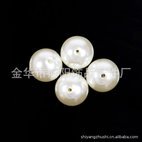 Wholesale round Paint Imitation Shell Pearls Korean Plastic Imitation Pearl Urea Beads Fashion Girl‘s Cap Hair Accessories