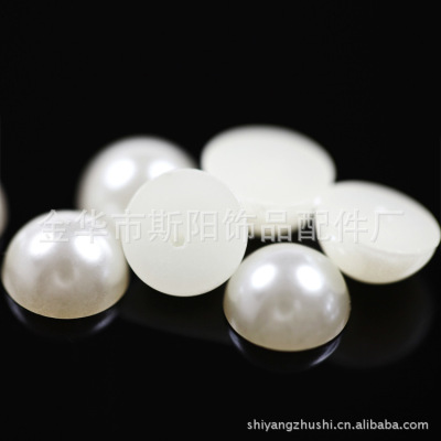 Direct selling siyang jewelry manufacturers 30mm half paint plastic imitation pearl ceramic accessories vase accessories