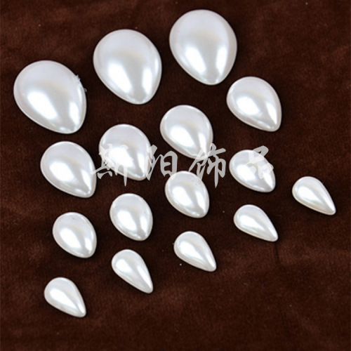 Factory Wholesale Half Water Drop Clothing Accessories Shoes and Hats Accessories DIY Ornament Accessories Handmade Scattered Beads Direct Sales