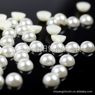 Semiface imitation pearl wholesale 22mm DIY handmade accessories photo frame mobile phone clothing accessories handmade living materials