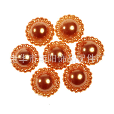 Wholesale large paint sunflower beads all kinds of flower plastic beads clothing accessories direct sales