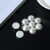 3mm-30mm round half ball bag mobile phone accessories clothing resin accessories white bead wholesale