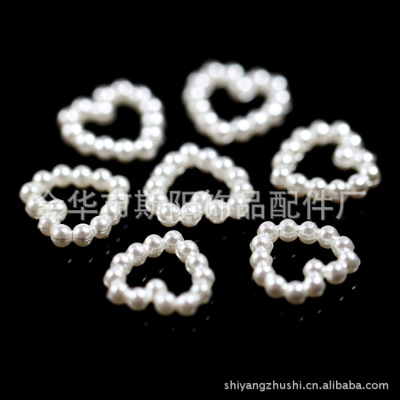 Double-sided plastic baking paint love beads 12*12mm peach heart manufacturers direct selling spot supply