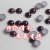 Wholesale color spot 8mm semi-round baking paint plastic imitation pearl beads factory clearance direct selling spot supply