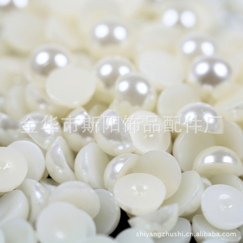 manufacturers supply a large number of 13mm half-surface plastic paint beads clothing accessories accessories yiwu jewelry accessories