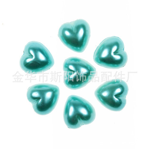 8 * 8mm straight hole peach heart love beads handmade beaded plastic beads necklace bracelet accessories factory direct sales