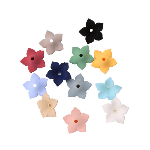 Five-Petal Flower Patch Accessories with Holes Hair Accessories DIY Jewelry Accessories Handmade Headwear Hair Accessories Material Wholesale