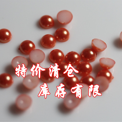 Yiwu wholesale baking paint half plastic imitation pearl diy fashion refined nail manufacturers direct supply spot