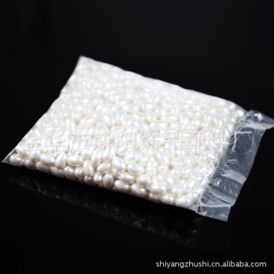Yiwu wholesale paint plastic powder beads 8*10mm oval straight hole pearl abs plastic pearl manufacturers direct sales