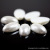 Wholesale 10*14mm egg-shaped half oval paint powder beads abs imitation pearl case bag accessories shoes pearl accessories