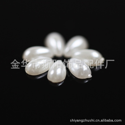 supply 13*18mm Half Water Drop Big Red Yiwu Imitation Pearl Mobile Phone DIY Accessories Factory Direct Sales