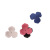 Manufacturers direct new rubber three-leaf flower patch hair accessories diy accessories handmade hair accessories wholesale
