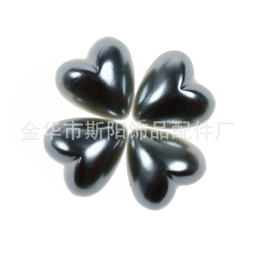 15 * 15mm paint half-face peach heart beads loose beads diy jewelry accessories love loose beads yiwu manufacturers