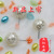 Wholesale printed pearl stud abs imitation pearl round paint plastic beads yiwu manufacturers direct sales