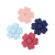 Korean style diy ABS rubber flower accessories hair accessories clothing accessories manufacturers wholesale