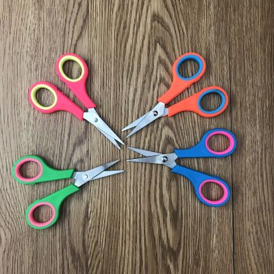 Students cut paper scissors and hand cut wave cut lace trim scissors