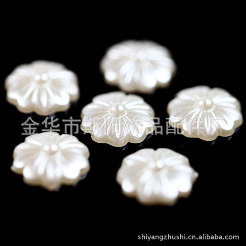 Wholesale Paint Color Flower Scattered Beads All Kinds of Flower Plastic Scattered Beads Clothing Accessories Factory Direct Sales Quantity Discount