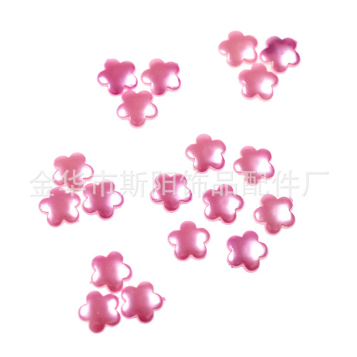 Wholesale Paint Color Big round Plum Scattered Beads Flower Color Big round Plum Plastic Beads Factory Direct Sales Spot Supply