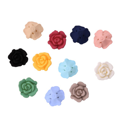 Wholesale candy color rose Korean version of high quality rose apparel diy semi-finished hair accessories