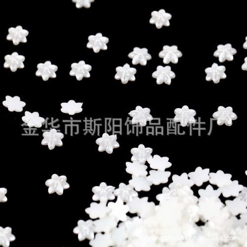 factory direct abs imitation pearl diy jewelry accessories new chrysanthemum paint new chrysanthemum jewelry decoration