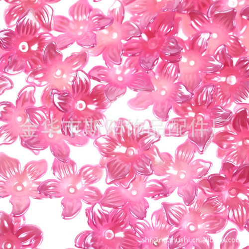 big trumpet flower pearl color loose beads photo frame accessories manufacturer yiwu paint imitation pearls for clothing accessories