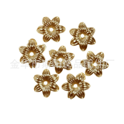 flower paint loose beads wholesale plastic imitation pearl plastic chrysanthemum jewelry accessories yiwu factory direct