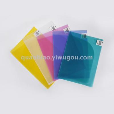 TRANBO double pockets L shape simple folder PP  file folder A4 FC size report folder OEM