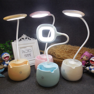 The new style simple usb rechargeable desk lamp can touch The children 's bedroom bedside lamp led night lamp