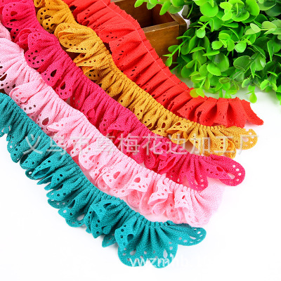 Creative Korean lace fashion hollow fabric lace diy clothing accessories girl creases lace