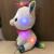 Hot style LED seven-color luminescent unicorn TY big eyes drop water rainbow hair unicorn doll plush toys