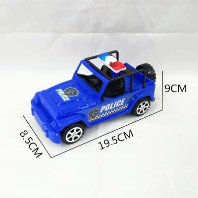 Children's educational toys bag children's environmental protection plastic inertial police car toys