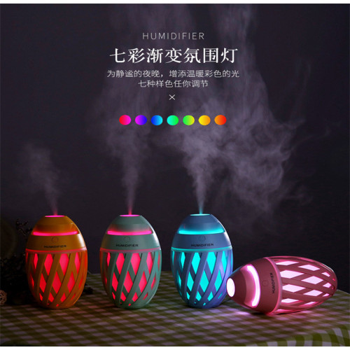 creative rugby humidifier colorful color changing usb night light hydrating