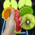 New pu full printing sponge soft elastic fruit ball hand pressure relief children toy accessories decoration