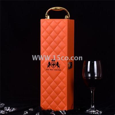Premium gift wine box gift wine box gift wine box pv skin wrapped wine box