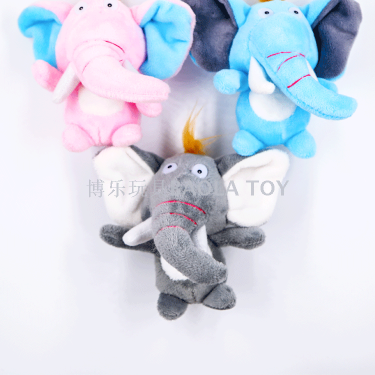 Bo le boutique simulation elephant plush accessories wedding ceremony throwing 4 inches wedding factory direct sale