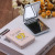 10 Yuan Store Supply Fashion Leather Surface Mirror Makeup on the Go Dressing Mirror Mini-Portable Folding Mirror Double Mirror