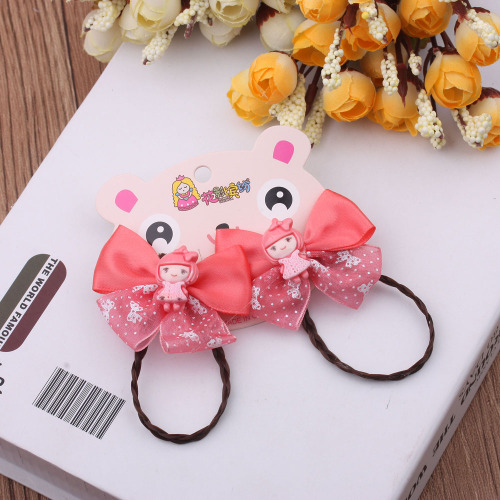 5 yuan store supply children‘s wig headdress bow princess hairpin girls baby accessories hair accessories headdress flower