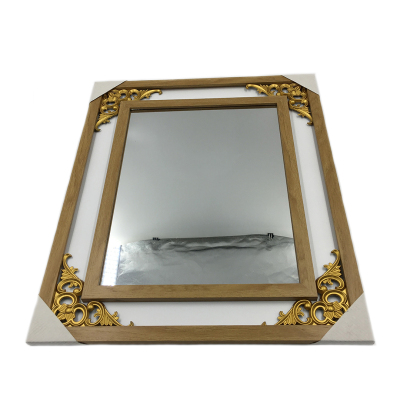 Mirror factory direct sale wholesale wooden corner flower decorative picture frame picture frame 30*40 mirror