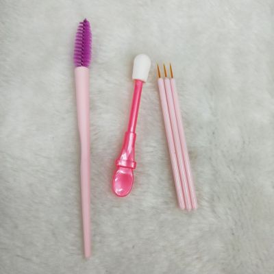 JUNE ROSE makeup essentials 5 pieces suit eyelash brush sponge lip liner