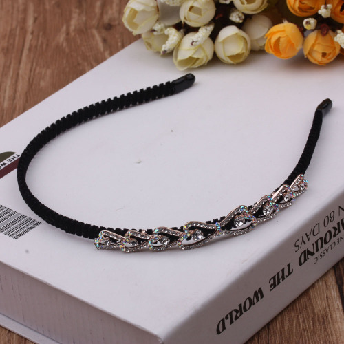 10 yuan store supply boutique jewelry hair band rhinestone headband south korea all-match sweet hairpin simple pressure hairpin