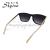 Square metal foot driving outdoor sunglasses with stylish sunglasses 18170