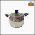 Df99156 Stainless Steel Double Handle Milk Pot Stainless Steel Soup Pot Pearl Milk Pot Arc Pot Green Cover Instant Noodle Pot Cooking Noodles