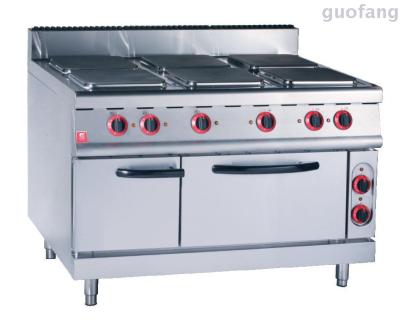 Six electric cookers with a baking oven