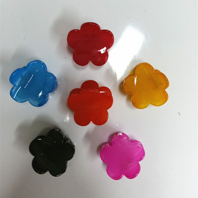 Manufacturers sell 4 cm jelly texture flowers with exquisite multi-color clip
