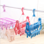 Multifunctional Clothes Hanger Underwear Panties Sock Plastic Rack Square with Clip Clothes for Babies Hook Shelf