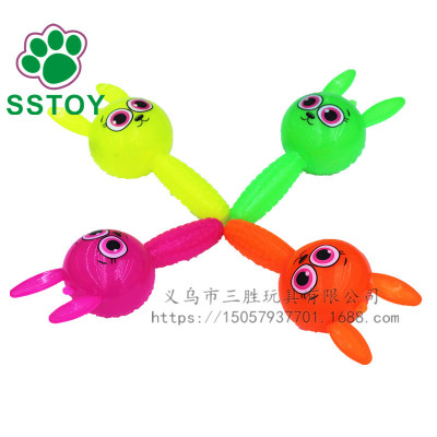 New style handle rabbit baby hand bell pinching call toys New strange light call rabbit stalls