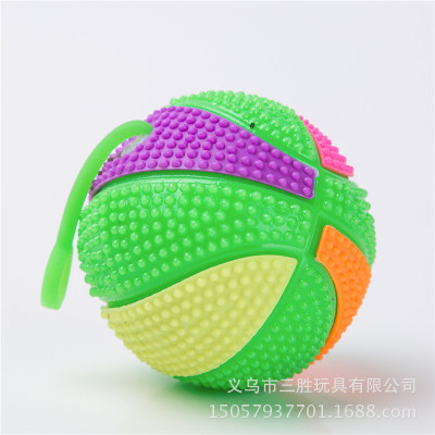 Cross border e-commerce source foreign trade 7.5 luminous pinching ring call ball shining children's toy ball