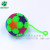 Wholesale glitter ball pentagonal star pattern ball massage ball with rope whistle raised luminous children's toys