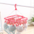 Multifunctional Clothes Hanger Underwear Panties Sock Plastic Rack Square with Clip Clothes for Babies Hook Shelf