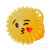7.5 cute smiley face of the abomle ball, shining and elastic ball, pat the toy on the floor with BB whistle